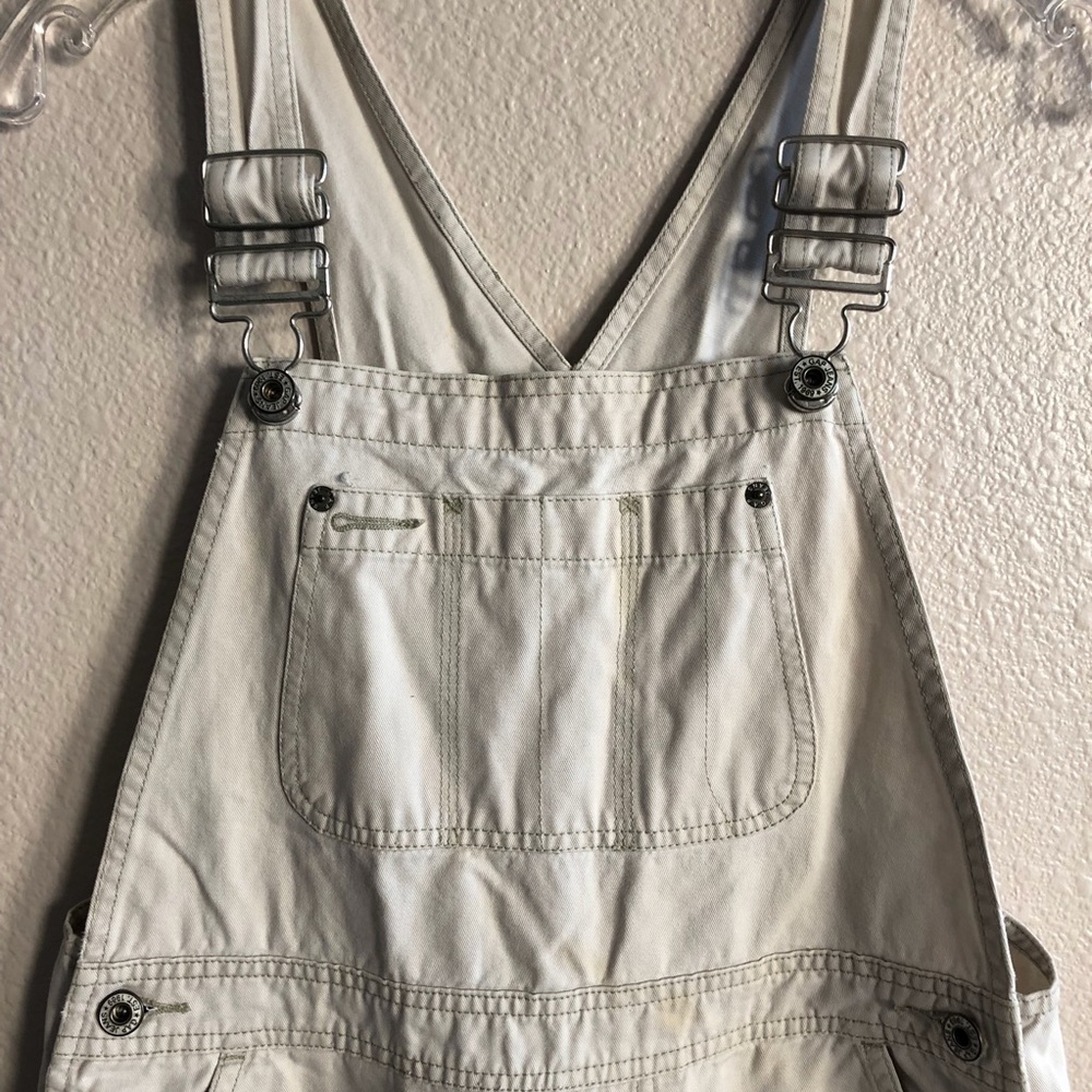 GAP Overalls in White Denim SIZE SMALL